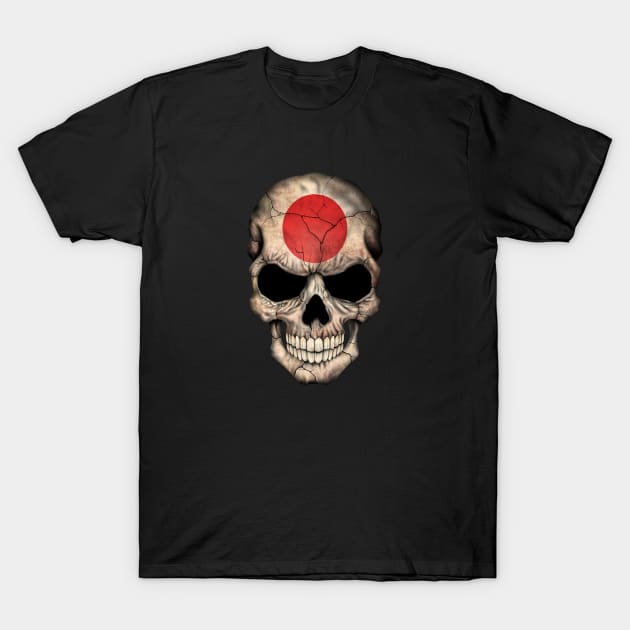 Japanese Flag Skull T-Shirt by jeffbartels